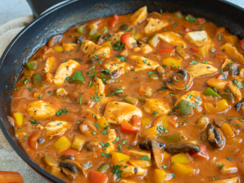 Stroganoffpannetje met kip