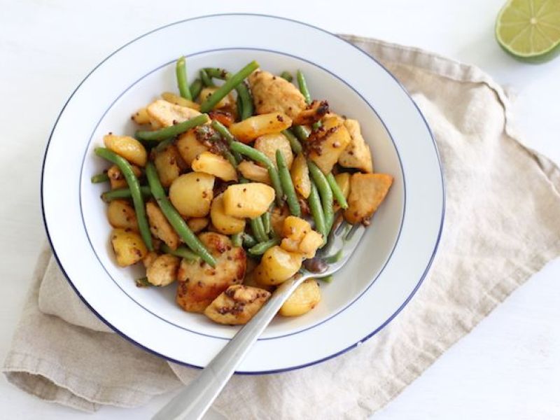 Hollands satépannetje met sperziebonen