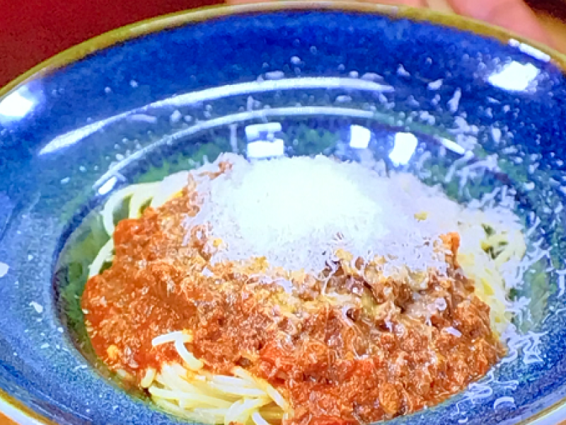 Spagbowl met kippenlevertjes